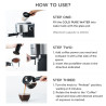 PETRUS Espressomaschine: Einfacher Latte & Cappuccino